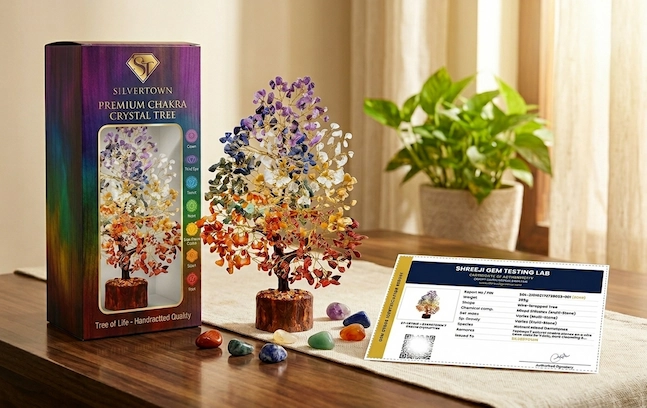 Seven Chakra Tree on office desk