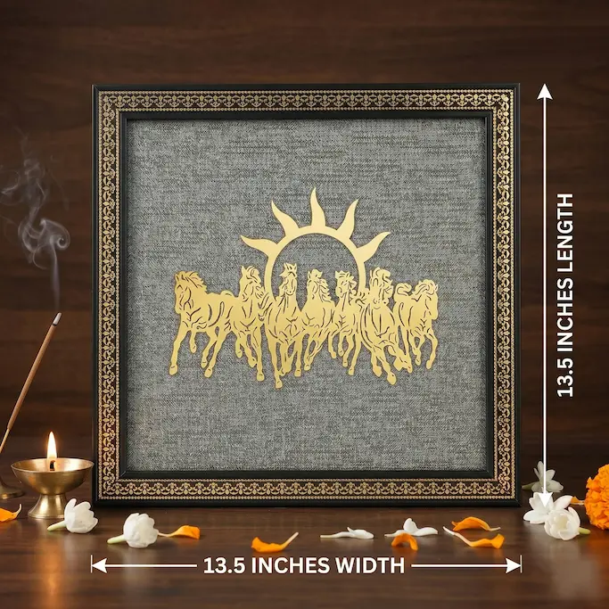 Pyrite Frame on wall — room décor view