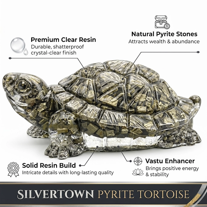 Pyrite Tortoise side view